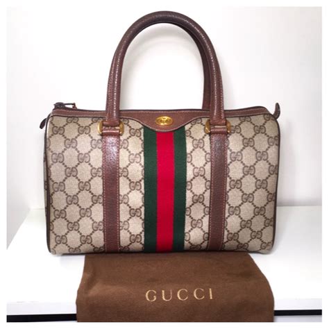 vintage gucci bag leather|gucci bag old collection.